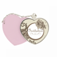 thumbnail image 1 of Antique Rose Plant Flower Pattern Bolsa de viaje Mirror maquillaje corazón rosa, 1 of 4