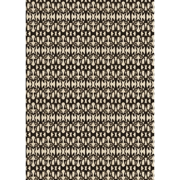 Ahgly Company Machine Washable Indoor Rectangle Transitional Midnight Gray Area Rugs, 7' x 9'