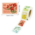 thumbnail image 3 of Vintage Floral Sticker Roll, Acid-Free Scrapbooking Stickers for Journals, Planners, DIY Crafts, Botanical Paper Decals, 3 of 7