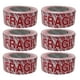 thumbnail image 1 of Cinta Empaque Leyenda Fragil Diagonal Letras Rojas 48mm x 150m 6 Piezas Navitek Fragil, 1 of 5