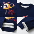 thumbnail image 5 of Baby Boy Sweater Boys Girls Long Sleeve Cartoon Dinosaur Polyester Knit Sweater Base Toddler Sweaters Dark Blue 4 Years-5 Years, 5 of 5