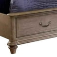 thumbnail image 2 of Benzara 2 Drawer Platform Style Queen Bed with Camelback Padded Headboard, Brown, 2 of 5