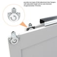 thumbnail image 3 of Bypass Sliding Door Track Hardware 72", Wardrobe Closet Door Steel Track Set, Easy to Install,Smoothly and Quietly, for 2 Door System, 3 of 6