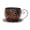 Brown, variant on Antique Hollow Floral Metal Teacup Planter Weatherproof Mini Succulent Pot Desktop Balcony Garden Outdoor Yard Decor 12.01 In (Brown)
