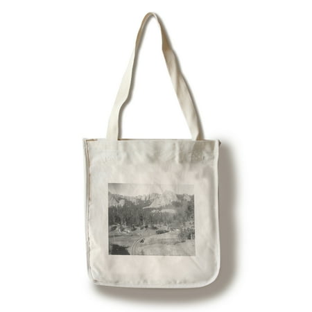 - Buckhorn Mountains beyond Railroad Tracks Photograph (100% Cotton Tote Bag - Reusable)