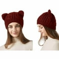 thumbnail image 4 of Ltctricy Knitted Beanie Hat for Women Cute Lounge Fall Winter Fashion Warm Hat Comfort Soft Solid Color Hat, 4 of 5