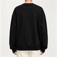 thumbnail image 5 of DISKEBUISS Women's Crew Neck Sweatshirt Long Sleeve Oversized Pullover Top for Fall Winter Casual Solid Shirt, 5 of 6