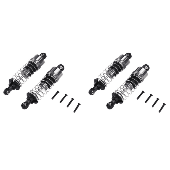 4Pcs Oil Metal Shock-Absorber Damper for HBX 16889 16889A 16890 16890A SG1601 SG1602 1/16 RC Car Upgrade Parts,2 x RC Upgrade Parts kit,As Shown