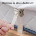 thumbnail image 4 of Clips de Draps Réglables Fonction Anti-running pour le Couvre-Matelas de Lit Support de Coin Attaches Clip Sangles Textiles de Maison Organiser Gris, 4 of 9