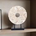 thumbnail image 6 of Minimalist Round Statue Above Cabinet Decor Kitchen, Modern Decorative Sculpture Home Decorations for Living Room Coffee Table, Office Decor Items, Center Pieces Decoration (White), 6 of 15