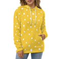 thumbnail image 4 of Yellow White Polka Dots 3D Print Hoodie Men Women Autumn Thin Pullover Sweatshirt Vintage Streetwear Tops, 4 of 6