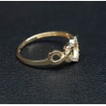 thumbnail image 2 of 14k Yellow Gold Plated 1Ct Round Cut Lab Created Diamond Women's Wedding Infinity With Heart Ring, 2 of 4