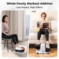 thumbnail image 2 of Gymax Under Desk Elliptical Machine w/ Display Monitor Remote Control for Home Office White, 2 of 10