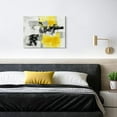 thumbnail image 4 of JANS.NO1 Yellow Abstract Canvas Wall Art Grey Black Pictures Modern Geometric Painting Mustard Bathroom Decor for Living Room Bedroom Kitchen Home Office Decor, 4 of 6