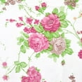 thumbnail image 4 of Unique Bargains Floral Round Vinyl Waterproof Tablecloth Red Flower 71" Dia, 4 of 7