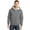 GRAY, variant on CornerStone Heavyweight Sherpa Lined Hooded Fleece Jacket-M (Grey)
