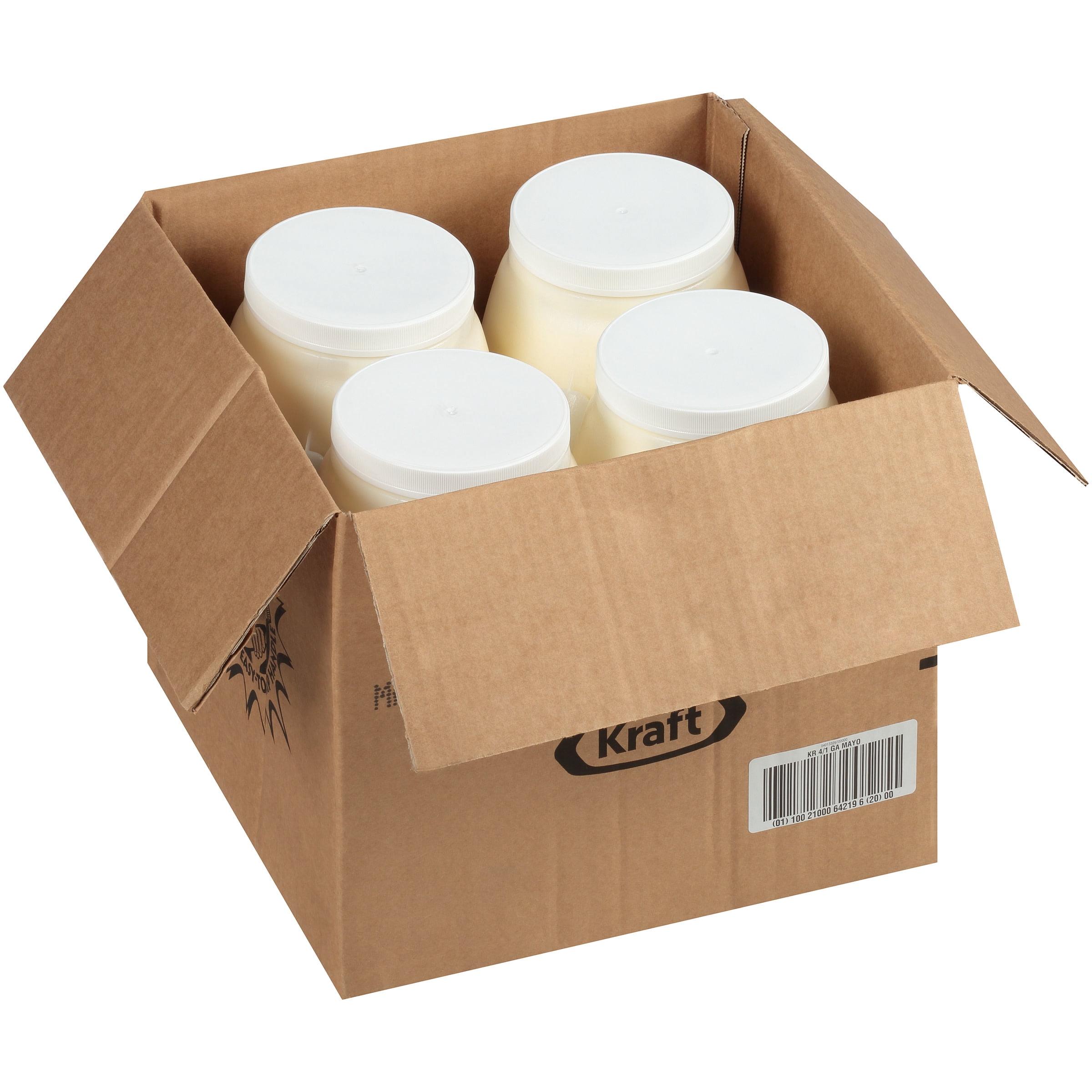 Kraft Real Mayo Creamy & Smooth Mayonnaise, 4 ct Casepack, 1 gal Jugs