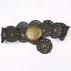 thumbnail image 5 of Cinturón de cuero PU Yinane occidental para mujer con hebilla de metal marrón, 5 of 7
