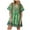 Green, variant on Siilsaa Flowy Dress Womens Summer Casual Sleeveless Ruffle Mini Dress 2024 Trendy Short Sundress Green,S
