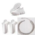 thumbnail image 1 of Zapatos livianos para caminar cómodos zapatos deportivos de malla para mujeres (36) blanco, 1 of 9