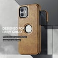 thumbnail image 2 of kurtrusly Leather Grain Phone Cover Back Phone Case Decoration Mobile Protector Shell for iPhone 11 Pro Max, 2 of 7