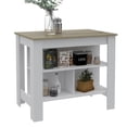 thumbnail image 1 of Mueble Auxiliar de Cocina Cala, Color Blanco y Duna, 1 of 8