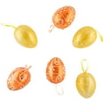 thumbnail image 2 of Set of 6 Transparent Glitter Gem Easter Egg Ornaments - 3.25", 2 of 7