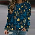 thumbnail image 1 of Pntutb moda mujer imprimir manga larga cómoda transpirable cuello redondo sudadera Pntutb Pntutb-8000, 1 of 5