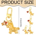 thumbnail image 3 of Horse Keychain, Golden Charm Key Ring, Year of The Horse 2026 Gifts, Luck Blessing Pendant, Golden Pendant Keychain, New Year Keychain, Festive Charm Pendant for Keys Car Bag Hanging Decor, 3 of 7