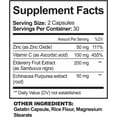 thumbnail image 2 of NutriFlair Zinc 50 mg with Vitamin C, Elderberry, & Echinacea Purpurea Extract Immune Support Supplement, 60 Capsules, 2 of 5