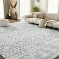 thumbnail image 5 of SIXHOME 8'x10' Area Rugs for Living Room Washable Rugs Boho Large Area Rug Modern Geometric Neutral Living Room Rug Carpet Soft Rugs for Bedroom Dining Room Office Home Decor Gray, 5 of 9