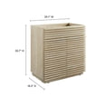 thumbnail image 2 of Pemberly Row Bathroom Vanity Cabinet (Sink Not Included) in Travertine, 2 of 10