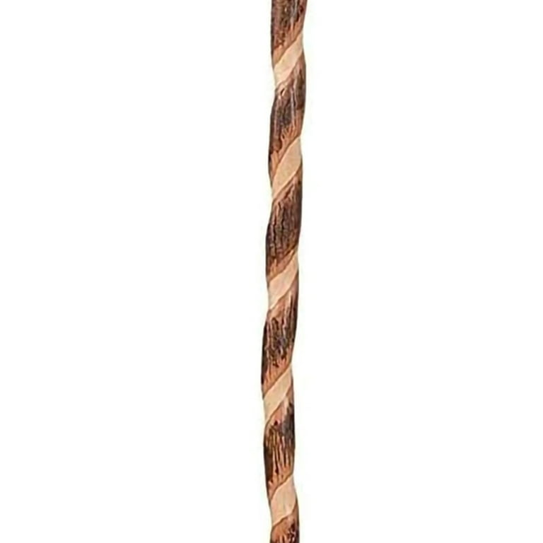 Brazos Rustic Wood Walking Stick, Bamboo, Traditional Style Handle, for Men  & Women, Made in The USA, Tan, 58
