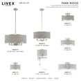 thumbnail image 6 of 60425-91 Livex Lighting Park Ridge - 18 Inch 3 Light Semi-Flush Mount, 6 of 15