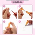 thumbnail image 4 of wqlpp-- Stylos Gel Rétractables, Lot de 12, Couleurs Vives, Pointe Fine, Stylos Rétractables, Stylos Mignons, 4 of 4