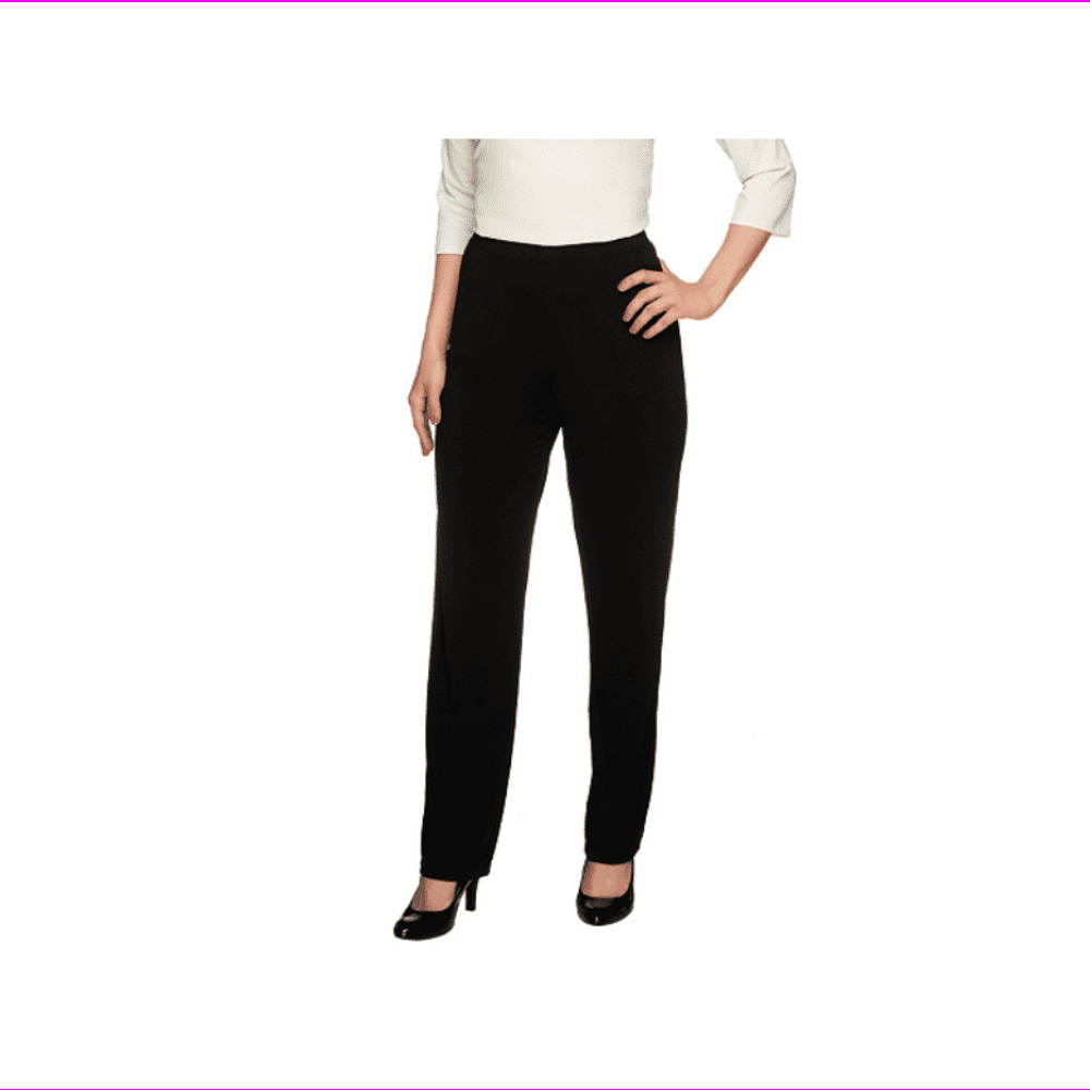 Susan Graver Weekend Premium Stretch Pull-On Pant, Black, XS - Walmart.com