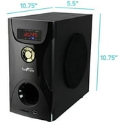 beFree Sound 5.1 Channel Surround Sound Bluetooth Speaker System in Black - Reconditioned