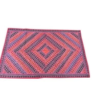 Mogul Decorative Tapestry Pink Patchwork Wall Hanging Ethnic Indian Wall Art