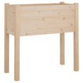 thumbnail image 3 of Jardineras VidaXL de madera maciza de pino 70 x 31 x 70 cm (2 unidades), 3 of 9