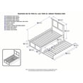 thumbnail image 2 of Madison Twin Extra Long Bed with Matching Footboard and Twin Extra Long Trundle in Caramel, 2 of 7