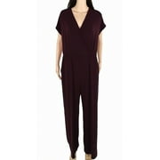 Alfani Petite Wide Leg Jumpsuit New Wine PL
