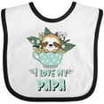 thumbnail image 3 of Inktastic Teacup Raccoon I Love My Papa Boys or Girls Baby Bib, 3 of 4