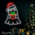 thumbnail image 2 of Glowneon Ghost Boo Jee Christmas Neon Sign, Ghost Boo Jee Gift Led Sign, Handmade Ghost Christmas, 2 of 3