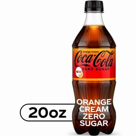 Coca-Cola Zero Sugar Orange Cream Soda, 20 oz. bottle