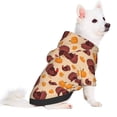 thumbnail image 5 of Cauagu Thanksgiving Turkey and Pumpkin Pattern Winter Pet Hoodie Sweatshirts- Dog Hoodie Sweater with Leash Hole - Cute Dog Hoodie - Pet Clothes Puppy Cat Custume -Small, 5 of 8