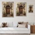 thumbnail image 4 of Designart "Old Town Doorways Lyon s French Welcome II" France Print on Natural Pine Wood, 4 of 5