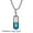 blue, variant on Women Men Hollow Pill Necklace Stainless Steel Drift Bottle Pendant-blue-pendant with chain