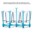 thumbnail image 3 of MesaSe Cup Rack,Retractable Cup Drying Rack, Drinking Glass and Sports Bottle Drainer Stand, Plastic Bag Dryer and Mug Tree with Non-Slip Bottom for Kitchen Countertop Cup Organizer(Blue), 3 of 5