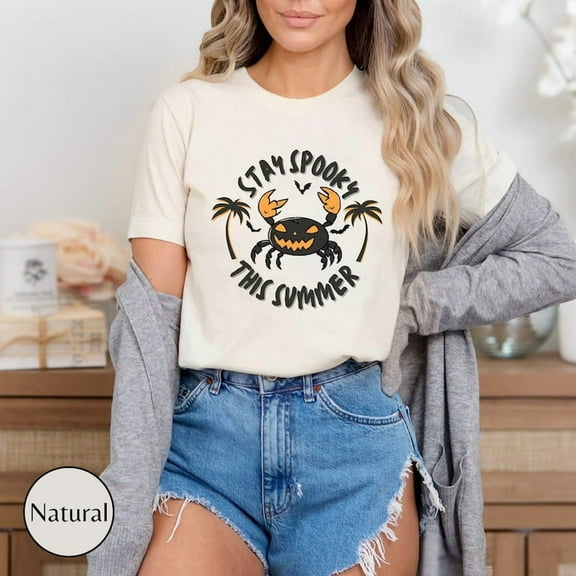 Summerween Jack O'Lantern T-shirt, Summerween T-shirt, Spooky Summer T-shirt, Summer Halloween T-shirt, Jack Lantern Gift.