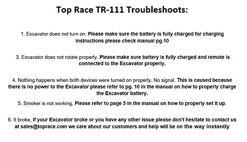 top race excavator charger